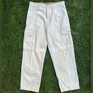 Vintage 90’s Y2K Unionbay Khaki Baggy Skater Cargo Utility Canvas Pants 32x32
